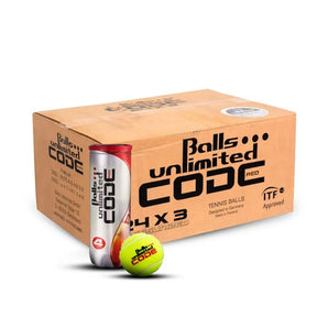 Balls Unlimited Code Red Tennis Ball Carton (72 Ball)