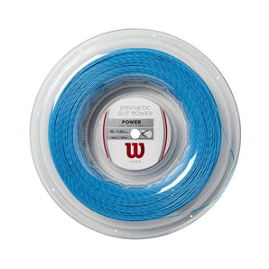 Wilson Synthetic Gut Power Tennis String Reel 16-G (1.30MM, 200M) Blue
