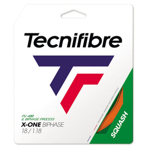 TECNIFIBRE X-One Squash String Set (18G) Orange