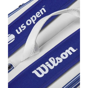 Wilson US Open Tour 12 Racquet Bag (White/Blue)