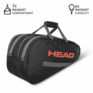 Head Base Padel Bag M (Black/Orange)