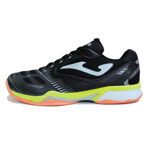 Joma T.Set Men 2201 Black/Lemon Fluorescnt (Clay Court) Men's Tennis Shoes
