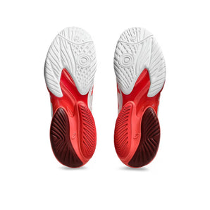 Asics Court FF 3 Novak Tennis Shoes (White/Electric Red)