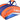 Head Octane Pro Badminton Racquet  (Orange & Blue)