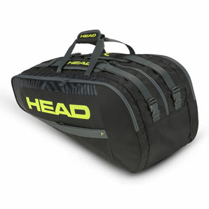 Head Base 2023 L Tennis Kit Bag (Black/Neon Yellow)