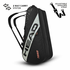 Head Team Racquet Bag L (Black/Ceramic)