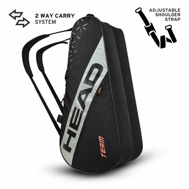 Head Team Racquet Bag M (Black/Ceramic)