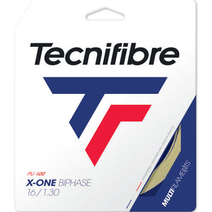 Tecnifibre X-One Biphase 16 Tennis String Set (12.2 m) - Natural