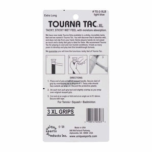 TOURNA Tac Over grip XL (3 Grips on roll, Blue)