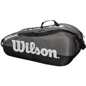 Wilson Team 2 Compartment 6 Racquet Bag - Grey & Black