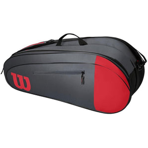 Wilson Team 6 Racquet Bag - Red & Grey