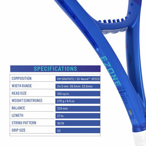 Yonex Ezone 100SL Tennis Racquet (Blast Blue, Unstrung)