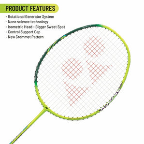 YONEX Astrox 01 Feel Badminton Racquet (Strung, Lime)