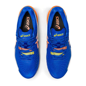 Asics Gel Resolution 9 Tennis Shoes (Tuna Blue/Sun Peach)