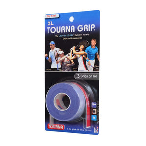 Tourna Overgrip XL (3 Grips on Roll, Blue)